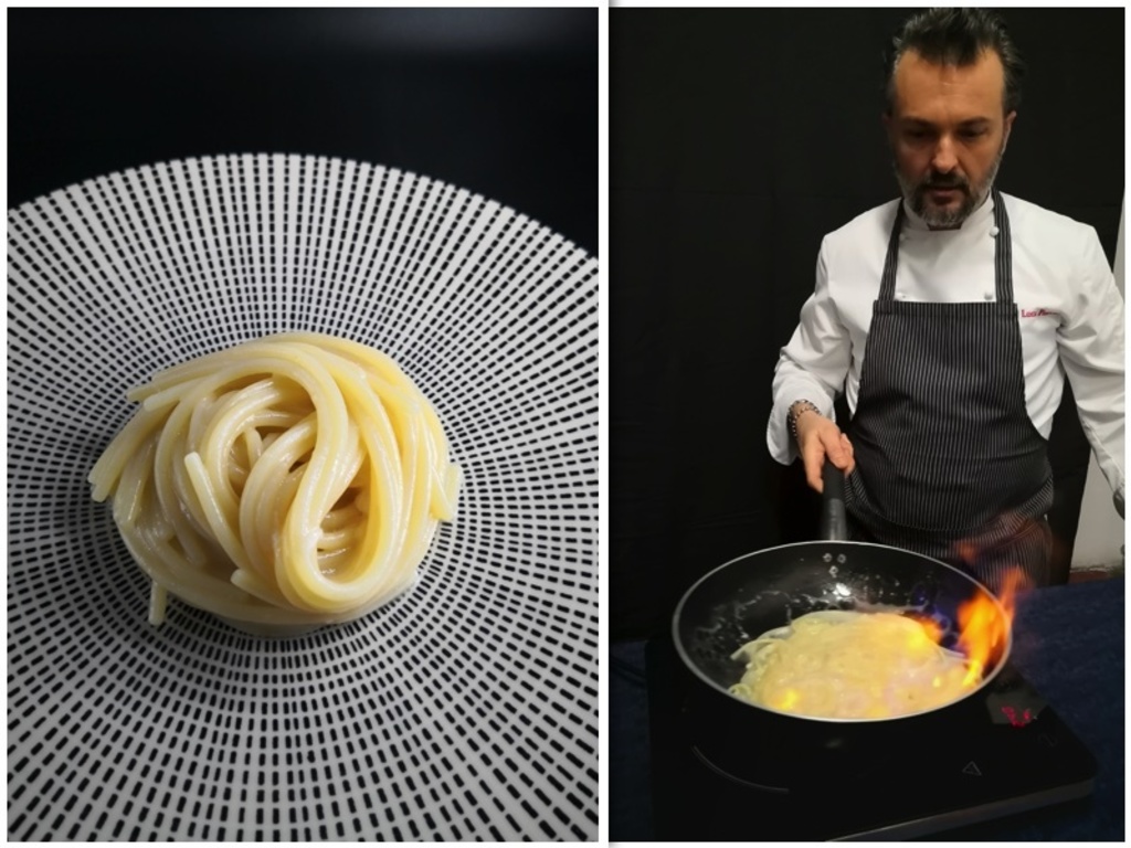 Spaghetti burro, parmigiano e grappa