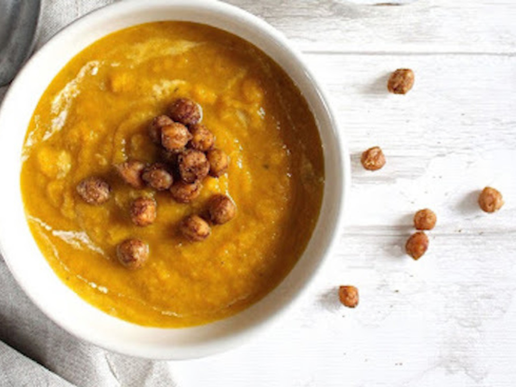 Vellutata di ceci e zucca