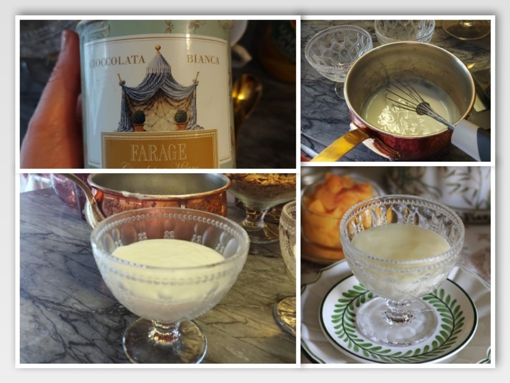 Cioccolata  bianca in tazza 