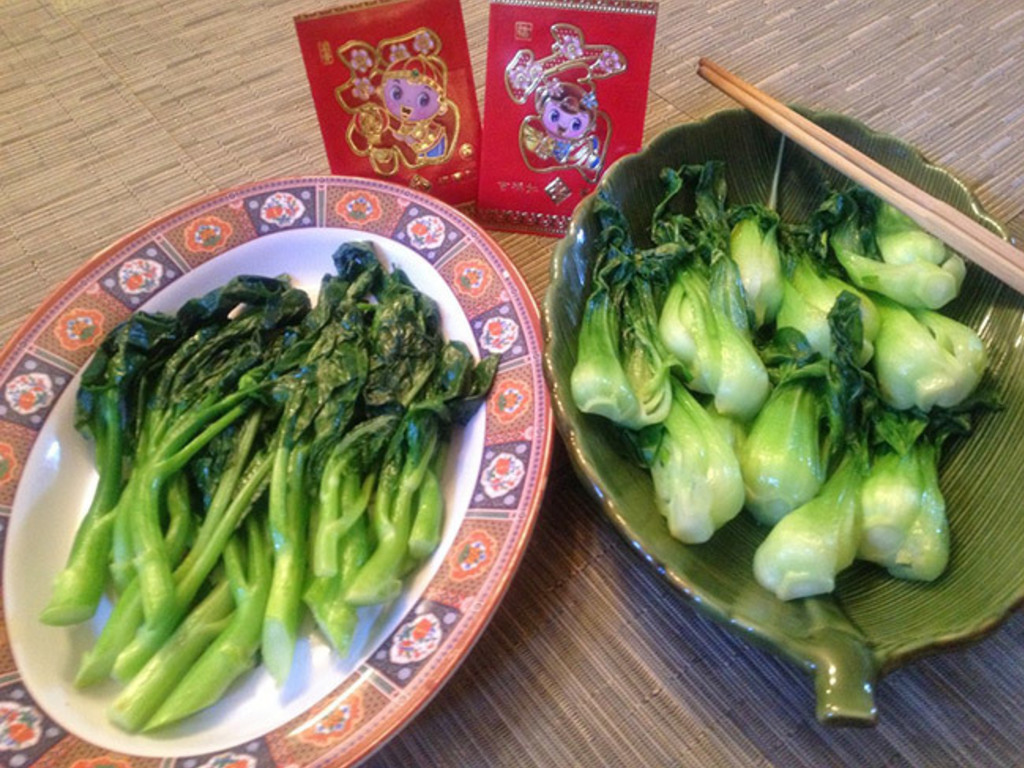 Pak choi saltato