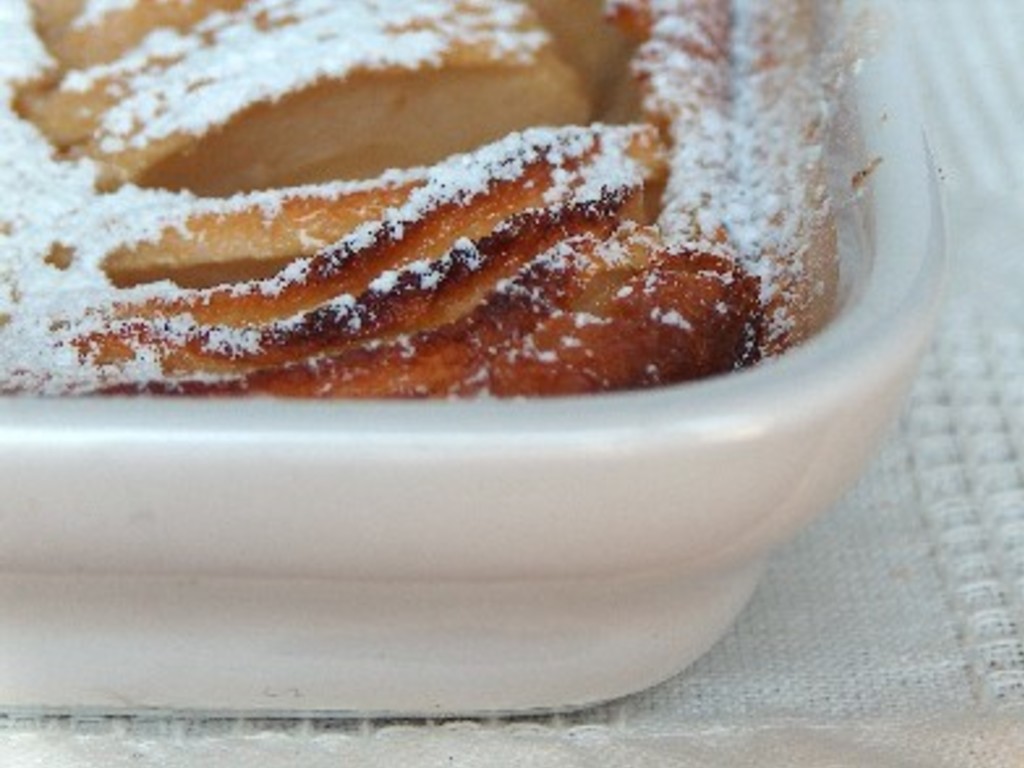 Flan  di mele alla fiamminga - Flan de pommes à la flamande