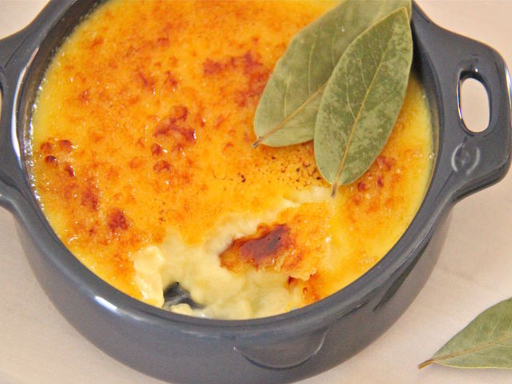 Crème brulée all' alloro