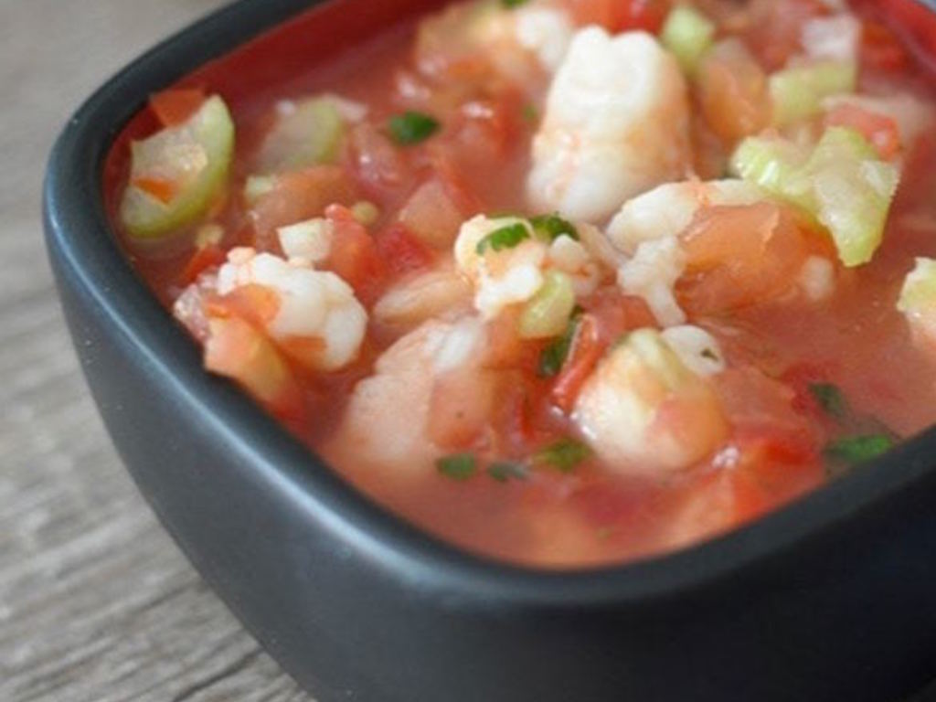 Ceviche di gamberi alla guatemalteca