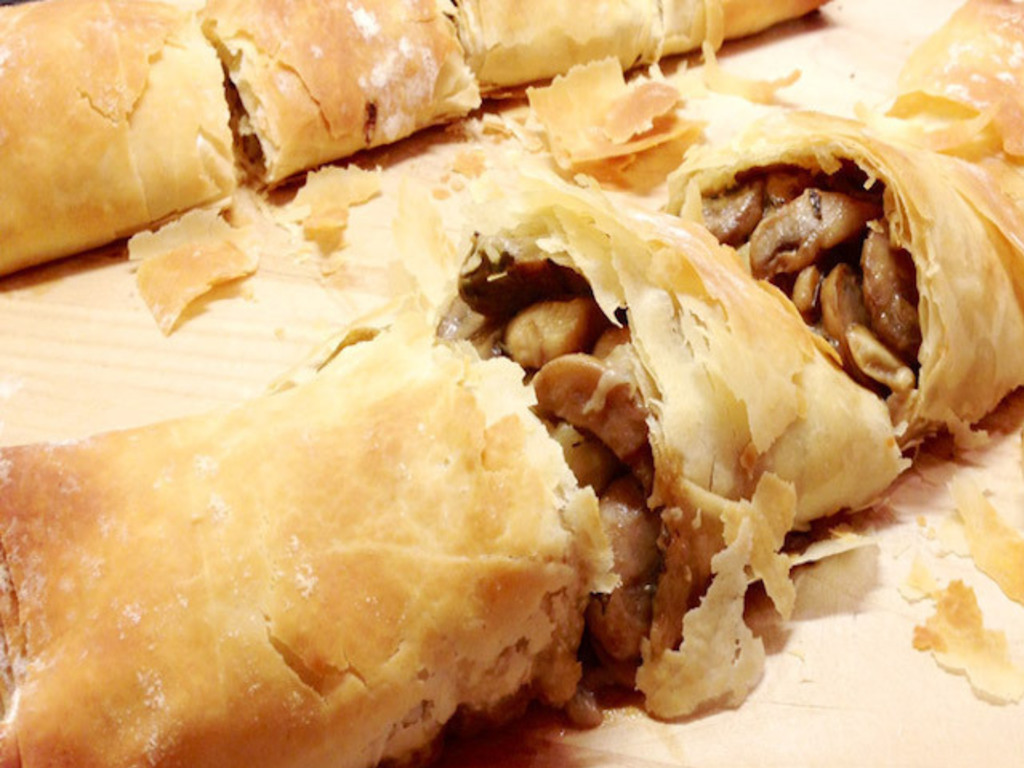 Strudel di funghi
