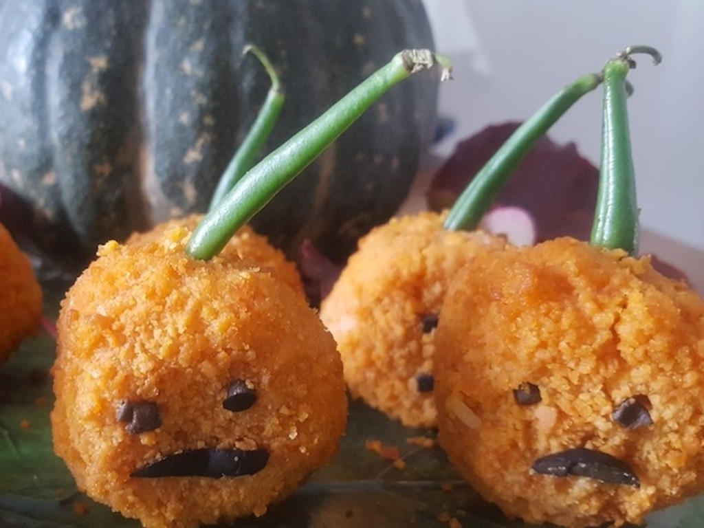 Arancini di riso Halloween