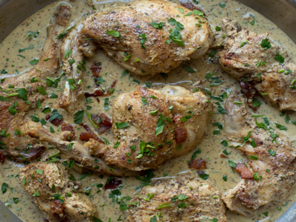 Coniglio alla senape - Lapin à la moutarde