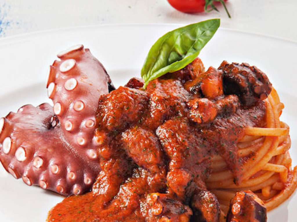 Spaghetti e polpo