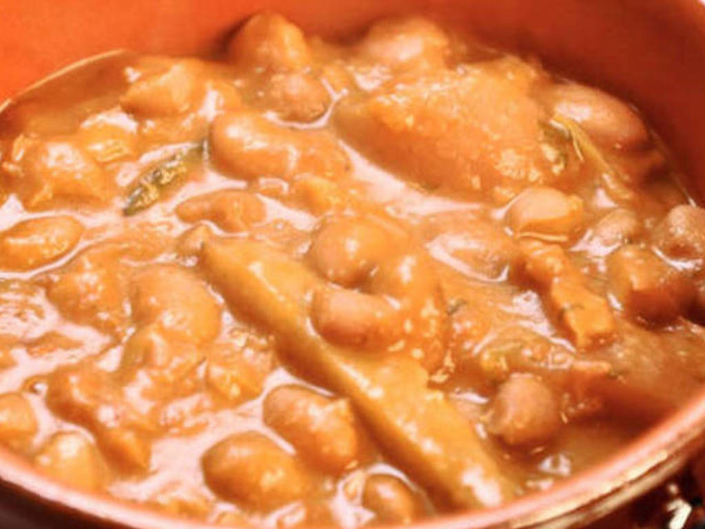 Pasta e fagioli all' abruzzese - Sagne e fagioli