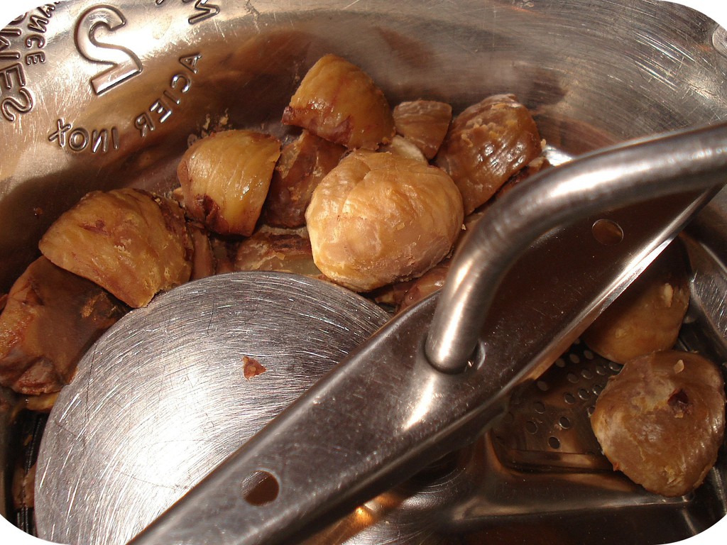 Charlotte di castagne