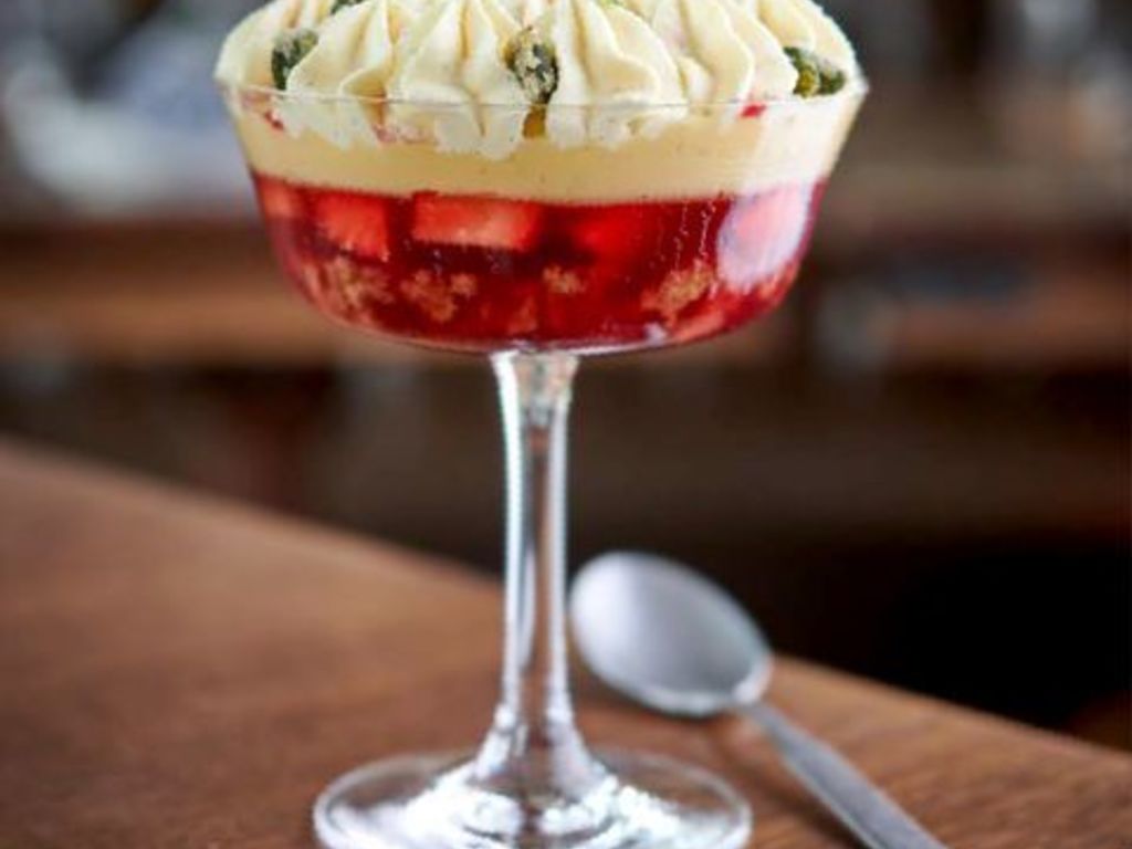Trifle di fragole e zenzero