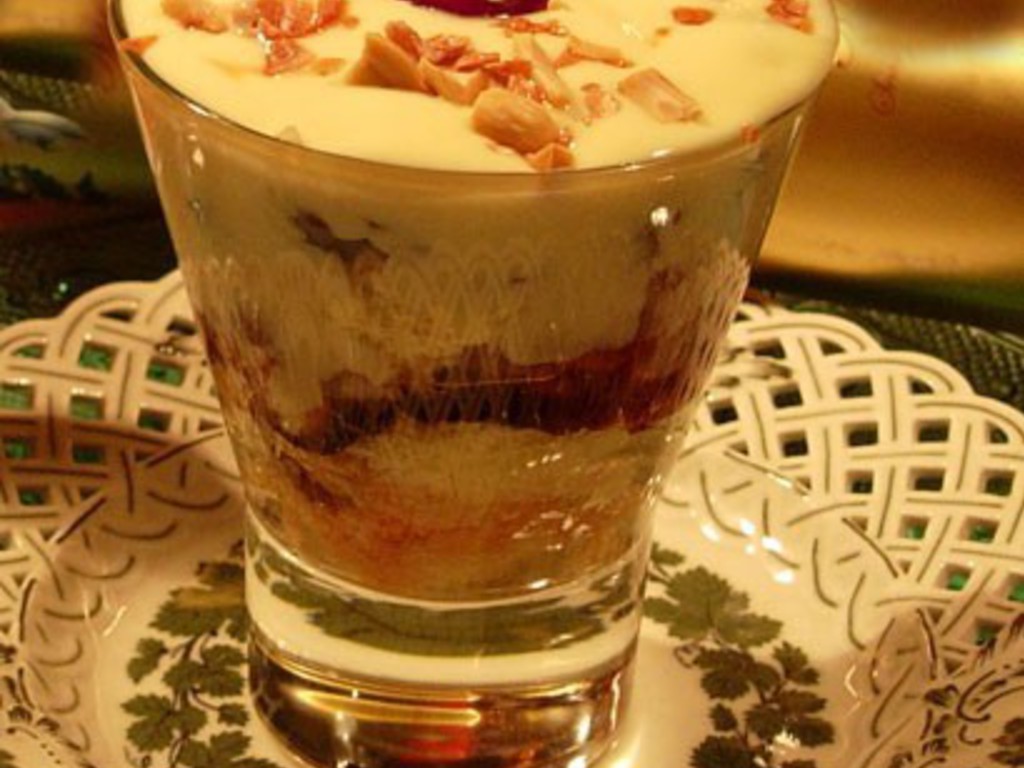 Coppa di crema e cioccolato "Tra le tue braccia"