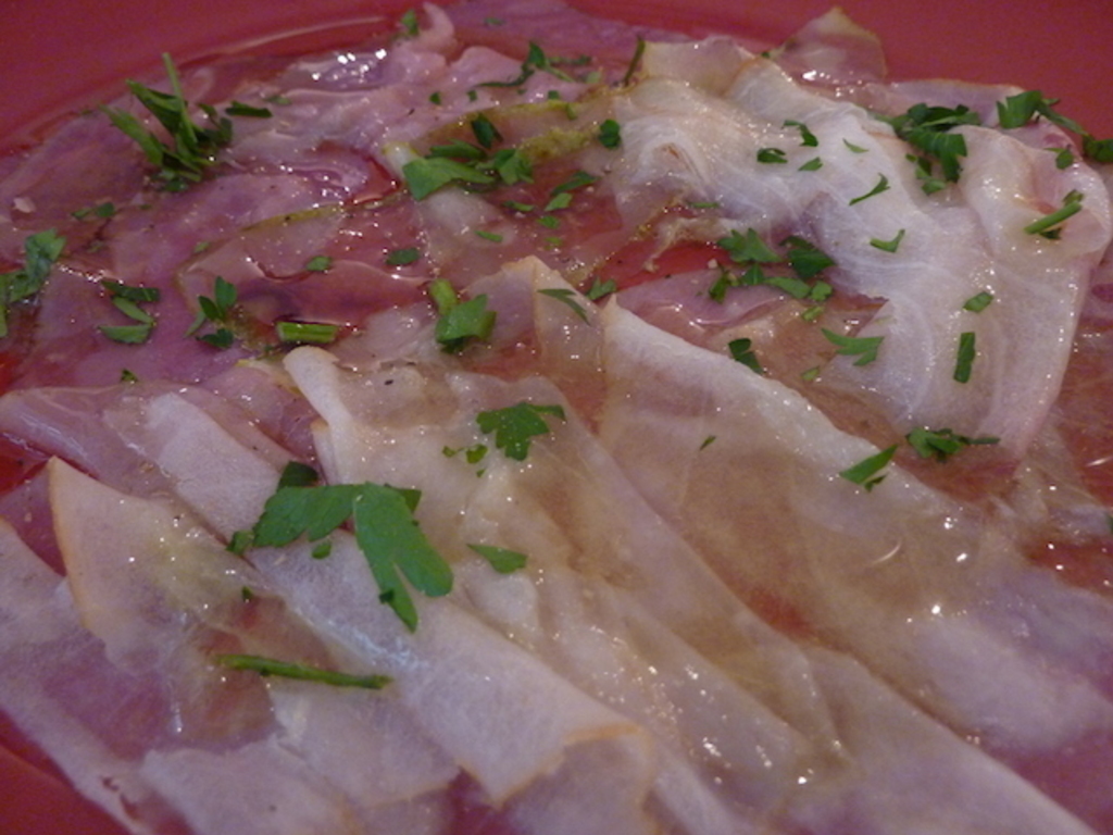 Carpaccio di spigola e tonno