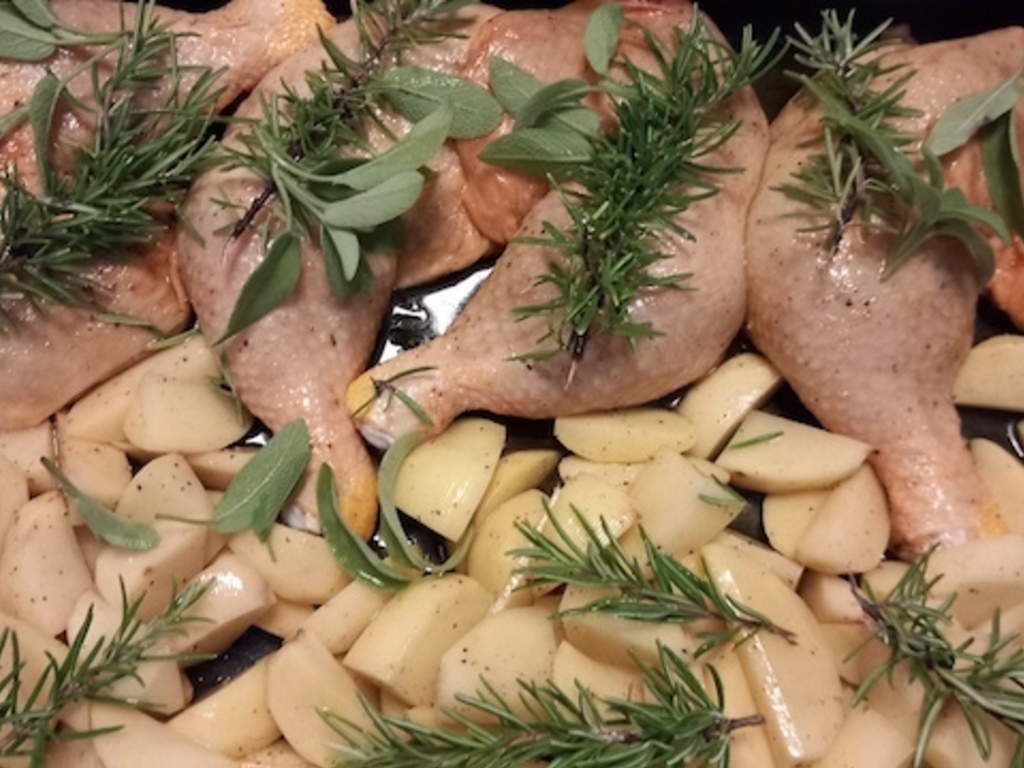 Fusi di pollo alle erbe