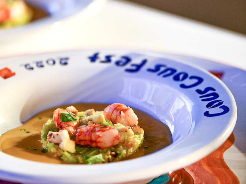 Panzanella mediorientale -  Cous cous con gambero e gazpacho