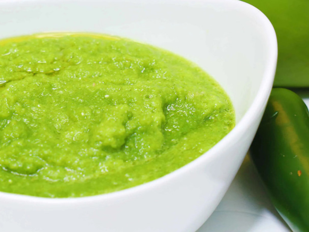 Crema di peperoncino verde e curcuma