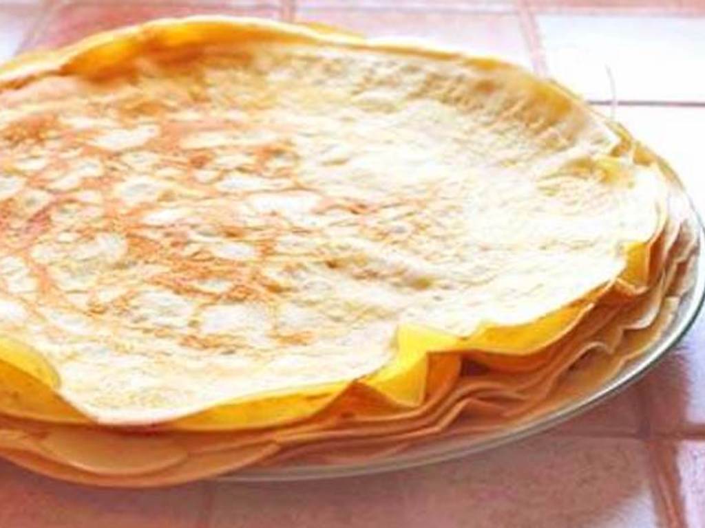 Crepes salate senza latte, ricetta base