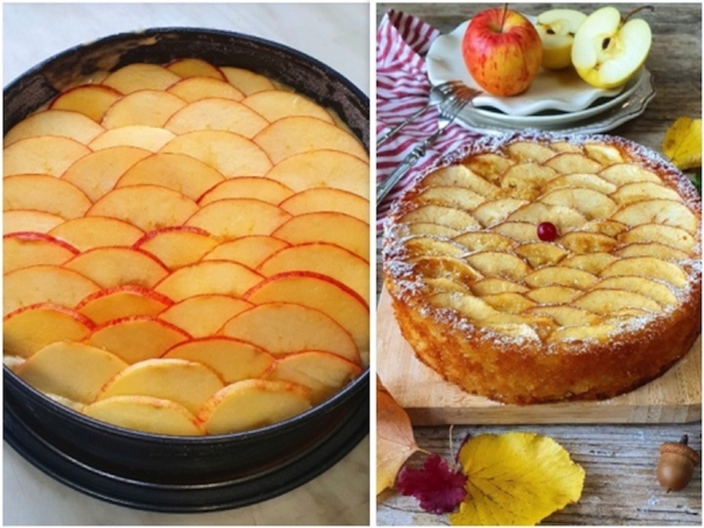Torta di mele cotte