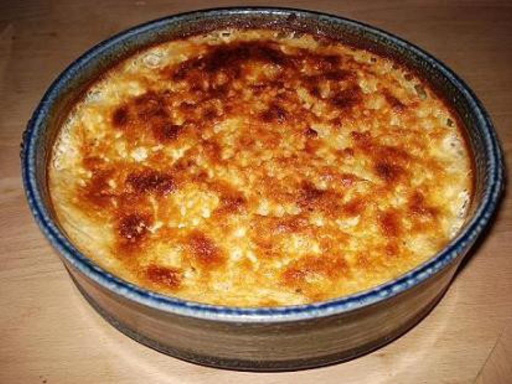 Crema di riso al forno
