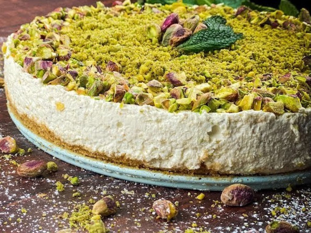 Cheesecake ai pistacchi