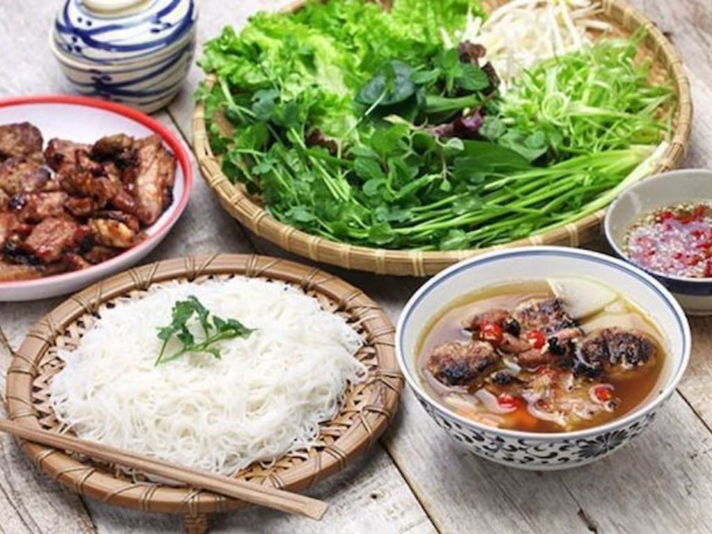 Bun Cha - Carne di maiale marinata e grigliata
