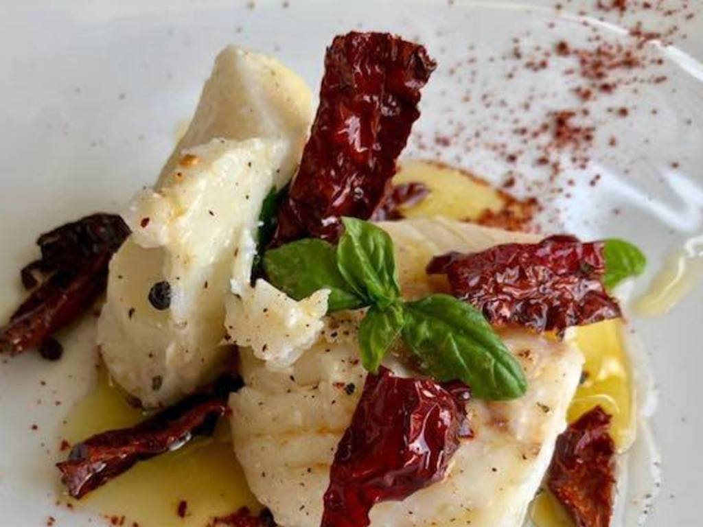 Baccalà con peperoni cruschi