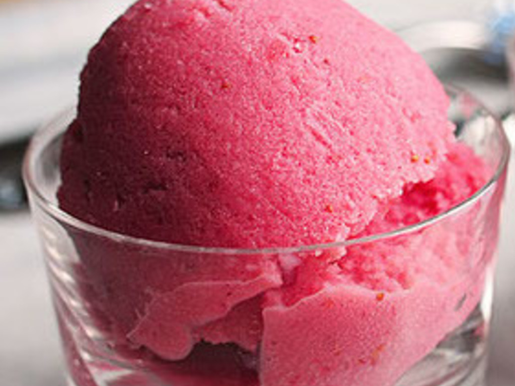 Sorbetto di lamponi
