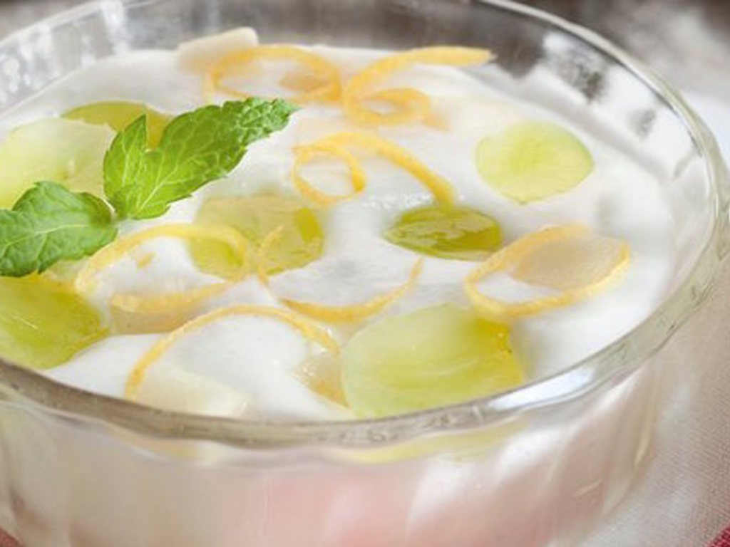 Mousse fredda di uva