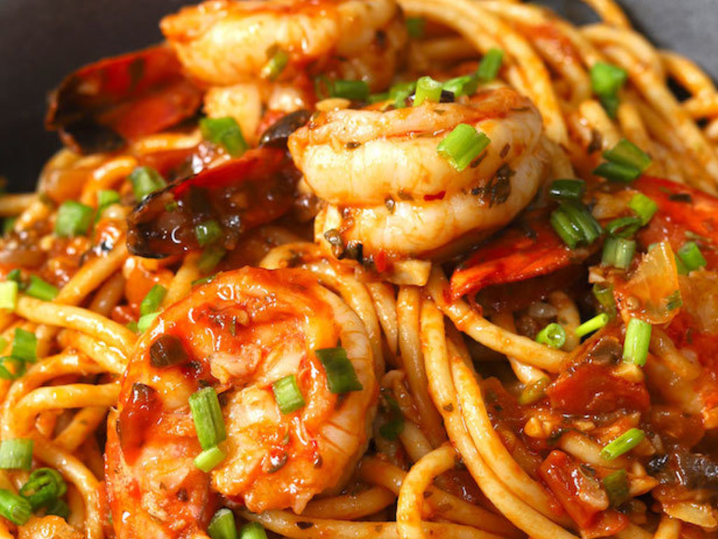Spaghetti agli scampi