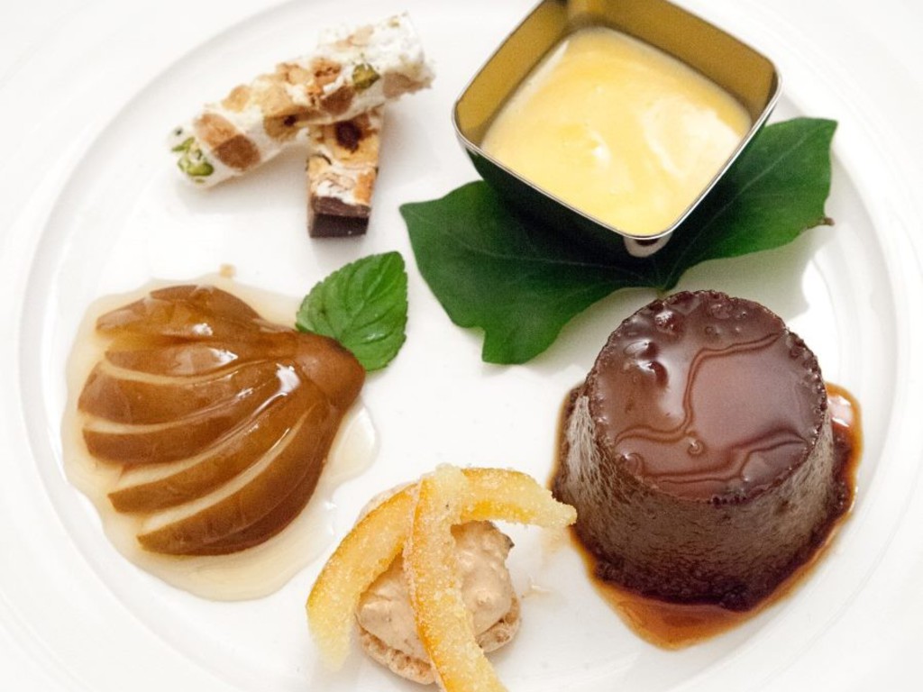 Antico bunet monferrino con zabajone al Moscato d'Asti "Moncalvina" e Brut e Bon