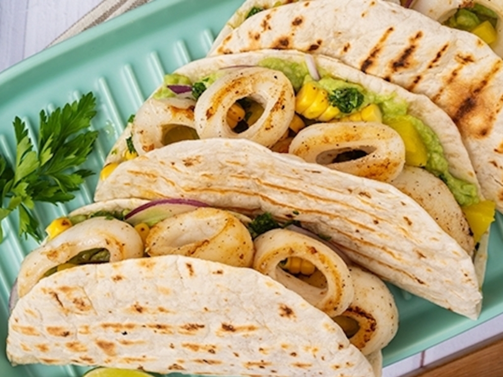 Tacos ai calamari