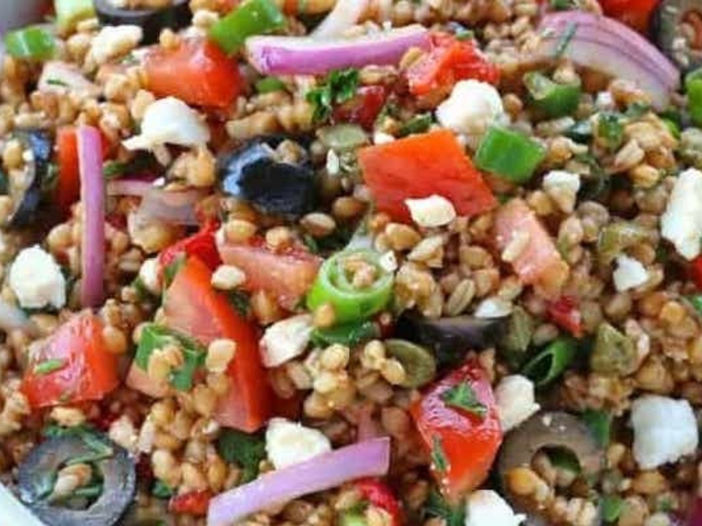 Insalata di grano Khorasan Kamut alla greca