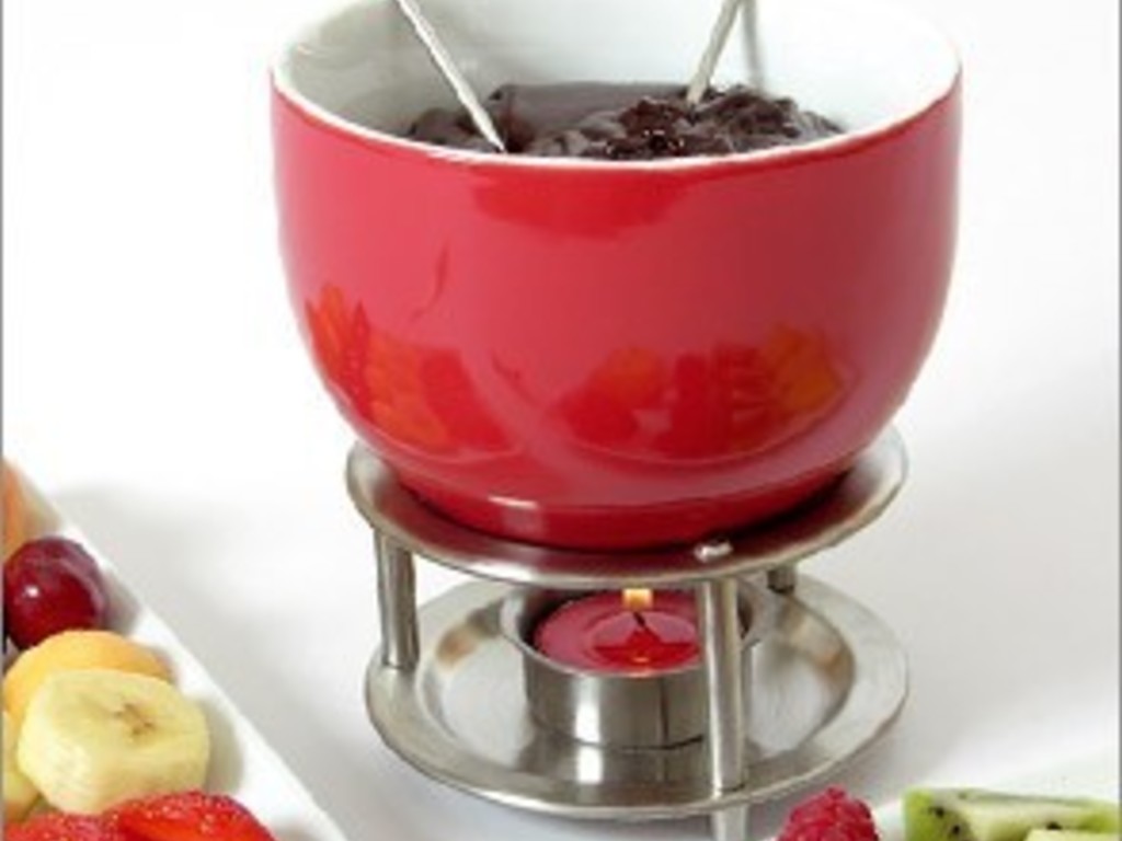 Fonduta di cioccolato ai frutti autunnali