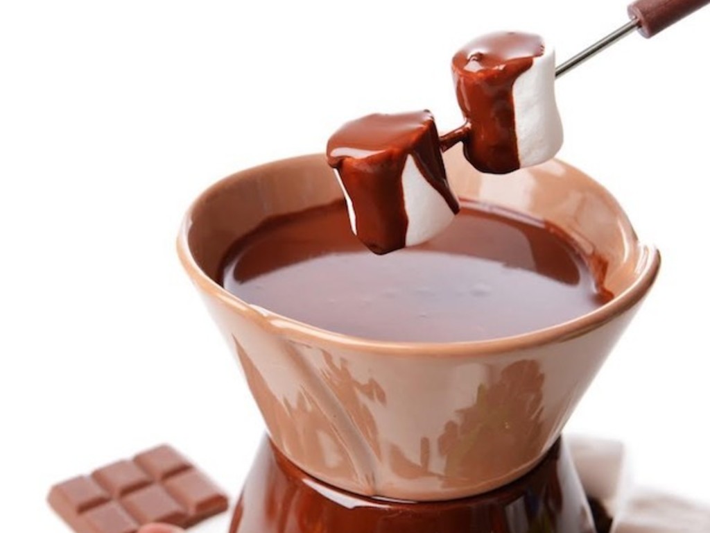 Fonduta di cioccolato e dulce de leche