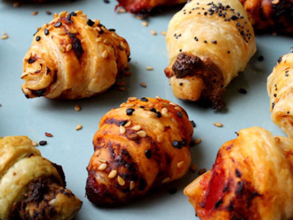 Cornetti di pasta sfoglia salati