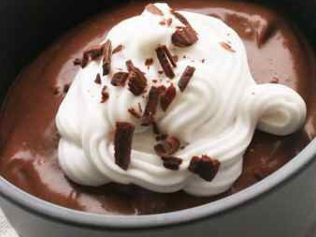 Spuma di yogurt, arancia e cacao